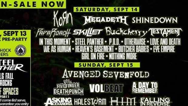 Skillet e P.O.D juntos no Monster’s Aftershock Festival