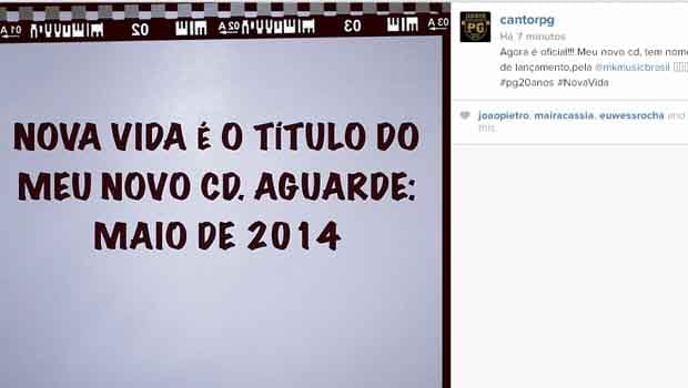 PG revela nome do álbum novo