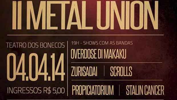 II Metal Union abre mês de abril em São Luís-MA