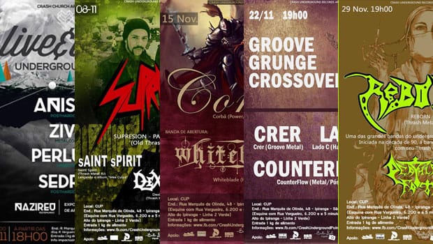 Crash Church – shows de novembro