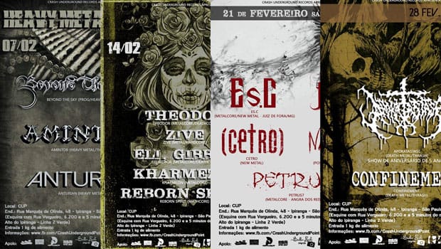 Crash Church – shows de fevereiro