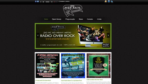 Rádio Over Rock lança novo site
