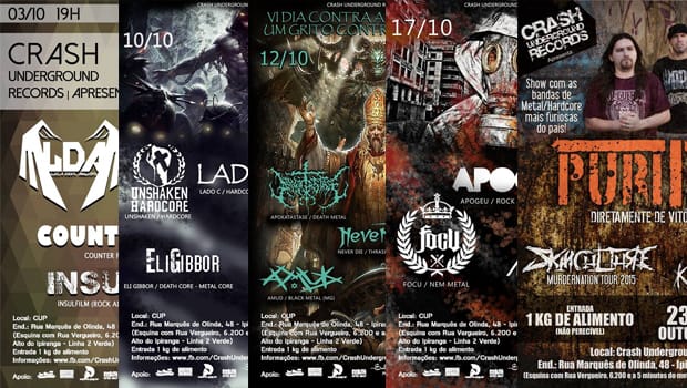 Crash Church – shows de outubro