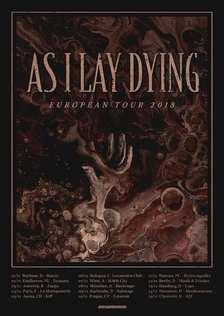 ‘As I Lay Dying’ Retornar para a Europa para a turnê do outono de 2018 »The Metal Resource