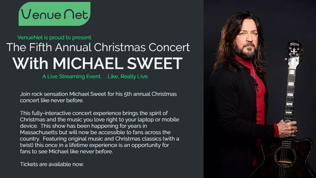 Michael Sweet fará live paga de Natal nesta sábado