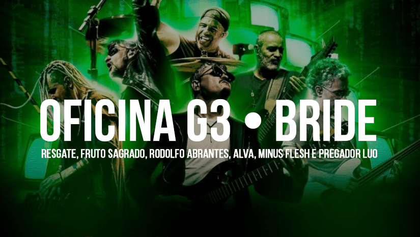 Oficina G3 prepara show com Bride e grandes nomes do rock cristão