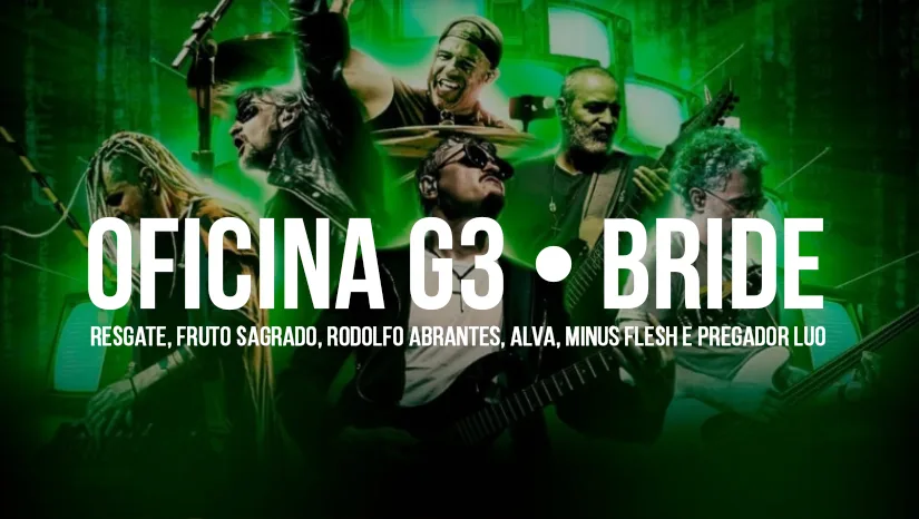 Oficina G3 prepara show com Bride e grandes nomes do rock cristão