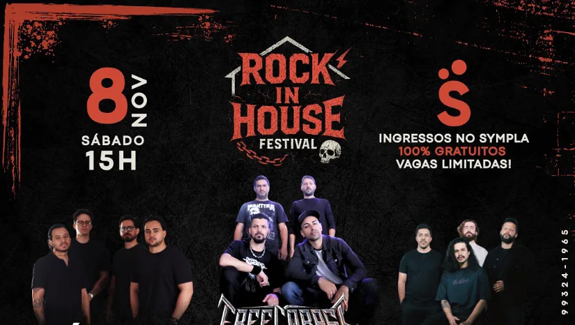Rock in House Festival acontece em Brasília com 6 bandas